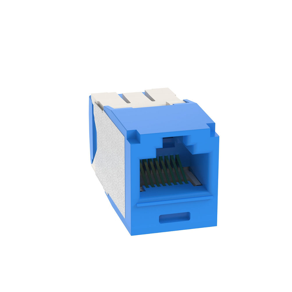 panduit mini com utp rj45 cat 6a tg jack module, blue panduit mini com utp rj45 cat 6a tg jack module, blue