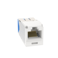 panduit mini com utp rj45 cat 6a 10gig tg jack module, white